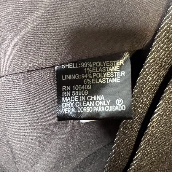 Preston & York Brown Single Button Suit Jacket/Blazer Size 14 - Picture 5 of 8